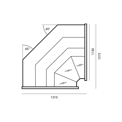Vitrina frigorifica orizontala OFELIA - MAXI racire ventilata - Frigosztufi